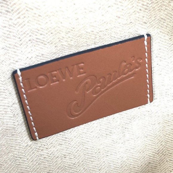 LOEWE anagram Waist Pouch Shoulder Bag PAULA'S IBIZA body bag White x Blue - Picture 13 of 16